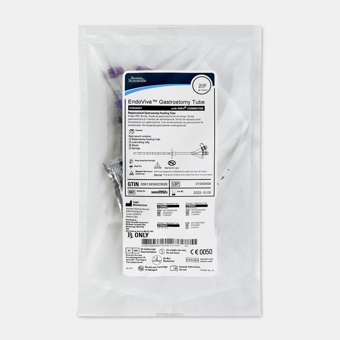 20Fr Replacement G-Tube, Straight with ENFit, BX/5