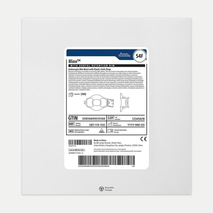 54FR Blox Bite Block w/ Dental Rim, BX/100