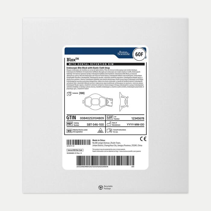 60FR Blox Bite Block w/ Dental Rim, BX/100